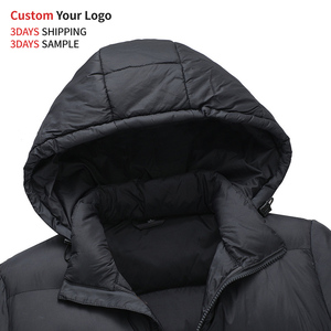 Veste d'hiver épaisse en polyester OEM, coupe-vent matelassée, manteau <span class=keywords><strong>softshell</strong></span> personnalisé, vêtement d'extérieur chaud vierge pour homme, <span class=keywords><strong>doudoune</strong></span> pour activités de plein air - Product Image 3