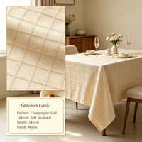 Tissu Jacquard Tissé 100% Polyester du Fabricant, Écologique, Poids Moyen, Motif Élégant, Largeur 98 pouces, pour Rembourrage de Banquets