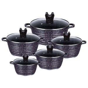Cooklover classique Stock marmite ensemble haute qualité vert aluminium céramique Sauces pots durable métal maison ustensiles de cuisine - Product Image 4