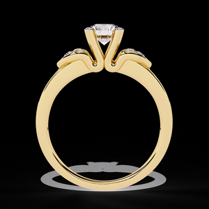 Real Natural Diamond Engagement Ring for Women Solid 14K 18K Yellow Gold 0.30 Carat Designer Jewelry Indian Supplier - Product Image 5