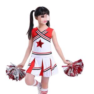 Conjunto de Uniforme de <span class=keywords><strong>Animadora</strong></span> para Niñas, 2 Piezas, Color Beige, <span class=keywords><strong>Disfraz</strong></span> de <span class=keywords><strong>Animadora</strong></span> para Equipo de Baile - Product Image 1