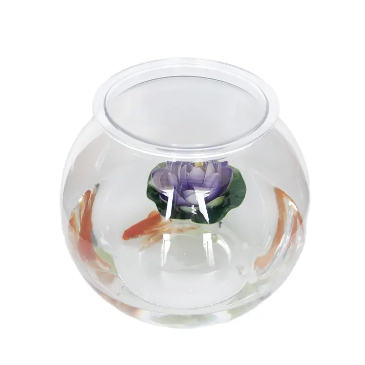 1 Gallon En Plastique Bol Rond, Petit En Plastique D'aquarium