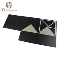 Boîtes à chapeaux, boîte rigide personnalisée pour casquette, gaufrage UV, lamination mate CMYK, boîte cadeau magnétique noire pour casquettes, logo personnalisé