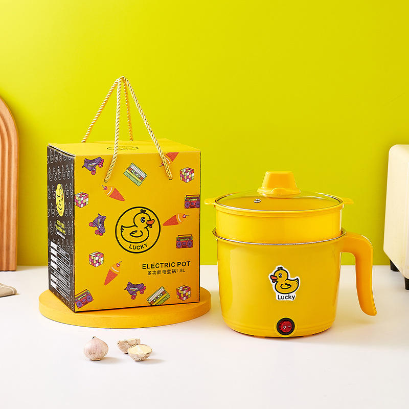 Electric caldron + Stainless Steel + steamer with gift box