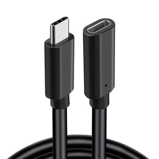 USB C Extension Cable 1FT USB 3.2 10Gbps Male to Female Type C 3.1 5A PD100W Fast Charging Cable 4K Video for Switch MacBook Pro
