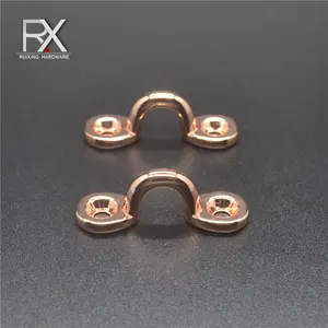 custom Metal zinc alloy connecting buckle hanging buckle arch bridge accessories strap clasp belt fittings loop for garment