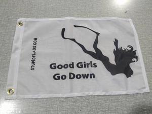 Drapeau de bateau en polyester tricoté 100 % polyester, 12x18 pouces, double face, avec poches pour mât ou œillets sur le côté gauche, 110 GSM, vente en gros - Product Image 5