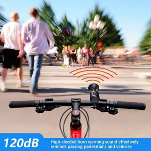 Bicicletta campana elettrica portatile <span class=keywords><strong>clacson</strong></span> <span class=keywords><strong>bici</strong></span> costruito in batteria Highdecibel 120dB bicicletta campana di avvertimento impermeabile strada MTB accessori - Product Image 2