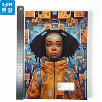 Cahier d'exercices scolaire de qualité supérieure à couverture rigide avec réglure Seyès, papier lisse pour l'écriture quotidienne des étudiants et des devoirs
