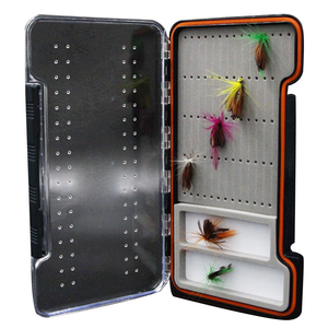 Duuv Magnetic Foam Fishing Tackle Boxes Fishing Lure Kit Transparent Plastic Fly Fishing Lure Boxes