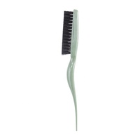 Peigne à perruque démêlant personnalisé brosse à queue pointue brosse à cheveux anti-frisottis paille de blé + poils de sanglier en nylon lilas