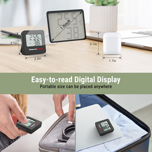 ThermoPro TP157B مقياس رطوبة الغرفة الرقمي الدقيق لقياس درجة الحرارة والرطوبة - Product Image 5
