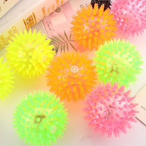 Mainan Fidget Bola Pijat Berduri Berkedip Berkedip Yoyo Bola Landak Bersinar - Product Image 3