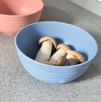Bols à riz en paille de blé imprimés UV écologiques, incassables, légers et personnalisables – Ensemble de vaisselle pour la famille et l'extérieur