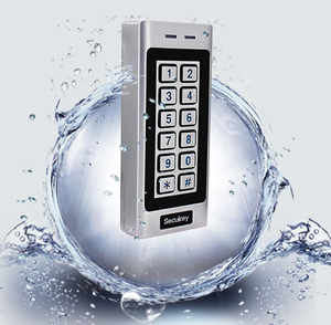 แป้นพิมพ์โลหะ RFID ระบบควบคุมการเข้าออกแบบสแตนด์อโลน แป้นพิมพ์เปิดประตู 13.56Mhz บัตร IC รหัสผ่าน ระบบความปลอดภัย Wiegand - Product Image 3