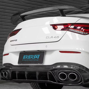 Kit de carrosserie en fibre de carbone sèche OEM pour Mercedes Benz W118 C118 CLA Class <span class=keywords><strong>AMG</strong></span> <span class=keywords><strong>CLA35</strong></span> CLA45S Nouveau diffuseur de lèvre de pare-chocs arrière Spoiler - Product Image 6