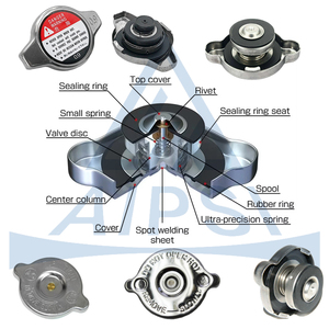 Tapas de radiador de chispa AIPSI, tapa de radiador Gf30 Pa66 para Mitsubishi, <span class=keywords><strong>Chevrolet</strong></span>, Accent, Hyundai, Toyota, 2017 - Product Image 2
