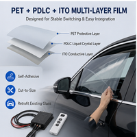 Película Eléctrica Atenuable OEM para Automóviles, Película de Privacidad PDLC Conmutable para Ventanas de Autos Sedán, SUV y MPV