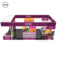 Yota – Équipement de stand d'exposition personnalisé, léger, réutilisable, avec cadre en aluminium, éclairage LED, système de tension, montage facile, lavable et résistant à la chaleur