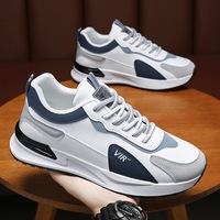 Zapatillas Deportivas de Plataforma Versátiles de Moda para Hombre, Transpirables, con Amortiguación de Malla, Casuales, para Correr, de Cuero, Antiolor, Novedad de 2024