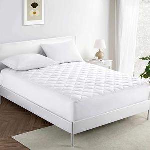 Waterproof Mattress Pad Protector Absorbent Mattress Pads Quilted Fitted Mattress Protector Customized Woven 100% Polyester