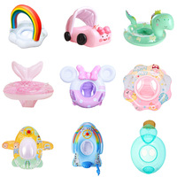 Flotteurs de piscine gonflables en PVC personnalisés, bouée de natation pour bébé, piscine, antidérapant, sûr, en caoutchouc, bouée de natation gonflable pour enfants et adultes