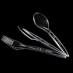 Couverts en plastique jetables pour contact alimentaire (fourchette, couteau, cuillère) en PS – Échantillon disponible – Vente en gros OEM/ODM – Haute qualité - Product Image 2