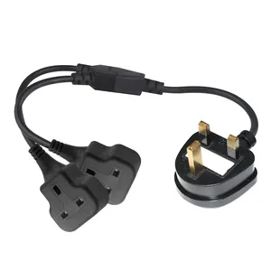 UK Standard Plug Electric Cooker Supply For Kettle Computer Extension Cord 3A 5A Heavy Duty Uk Power Cable