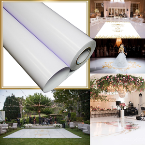 Champagne PVC dính Vinyl cuộn cho tiệc cưới ngoài trời trang trí chống trầy xước và bóng lối đi <span class=keywords><strong>runner</strong></span> chất liệu - Product Image 1