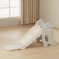 Toboggan pliable pour enfants MIGO Bear Mini Home Game, aire de jeux en plastique pour tout-petits, toboggan en forme de chat de dessin animé pour enfants
