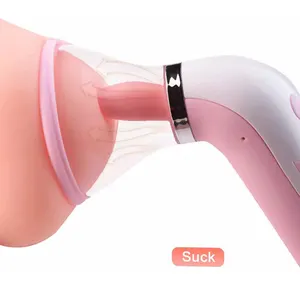 Best quality Tongue Vibrator Nipple Sucker women sex toys