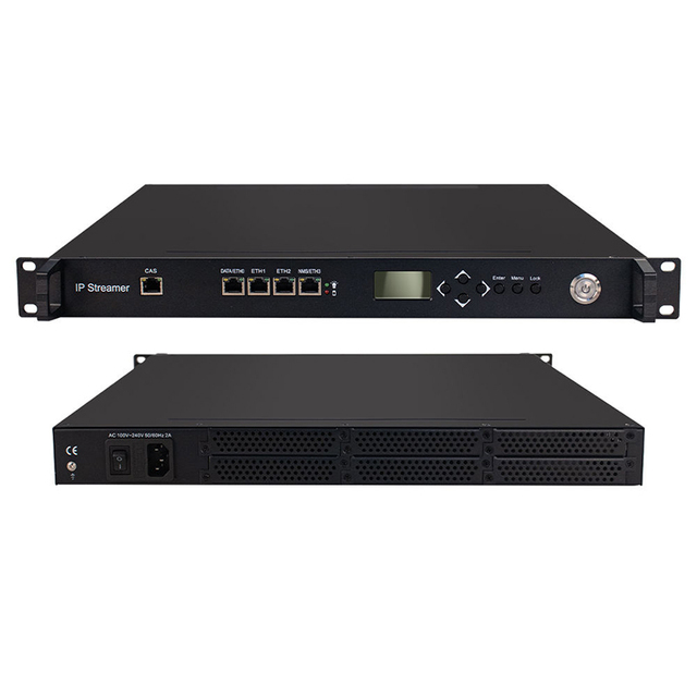 FULLYNET 1U NEP-100A Server H.264/H.265 Encoder with DVB-S/S2/T/ISDB-T/DVB-C IP HLS RTMP SRT Output Aluminum Material