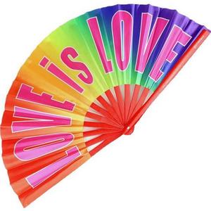 Éventail à main en tissu polyester pour fête et mariage Personnalisation publicitaire Éventail pliant Éventails en bambou imprimés pleine page pour femmes hommes enfants - Product Image 3