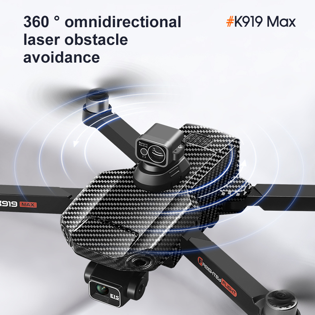 K919 MAX Professional FPV Beginner Drone High Quality 1080P Camera GPS Remote Controller Airdrop Obstacle Avoidance Features