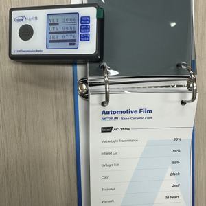 Astrum AC-35100 汽车窗膜 98% 红外线阻挡 99% 紫外线防护 10 年保修 2 毫米聚酯薄膜 - Product Image 6