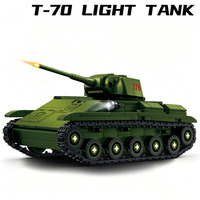 Char léger T-70, véhicule militaire, plastique ABS, jouet de construction à assembler soi-même, modèle de blocs de construction pour garçons, enfants, amateurs et collectionneurs