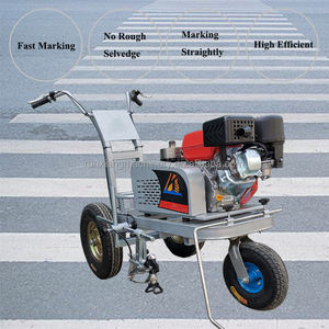 Máquina de rayas de estacionamiento de alta calidad Máquina de señalización de carreteras de pintura empujada a mano - Product Image 5