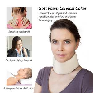 Cozyhealth Réglable 2.5 "Profondeur Collier Cervical Universel M Mousse Souple Attelle De Cou Certifiée CE Blessure Au Coup Du Cerveau Équipement Thermique - Product Image 3