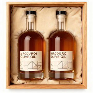 ขวดแก้วใสทรงกลมขนาด 375 มล. 500 มล. 750 มล. สำหรับบรรจุเหล้าจิน เตกีลา วิสกี้ วอดก้า บรั่นดี แอลกอฮอล์ น้ำมันมะกอก พร้อมจุกปิดผนึก - Product Image 4