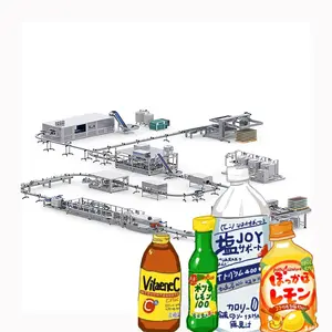 Máquina de processamento automática completa de garrafas, embalagem para enchimento de suco de frutas, bebidas, máquina de processamento de linha