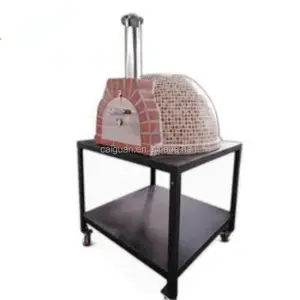 Oven Gas gaya Italia, pembakar Pizza desain baru arang bata Gas barbekyu Oven
