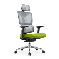Chaise de bureau ergonomique en maille à dossier haut, pivotante, pour salle de réunion, vente directe d'usine