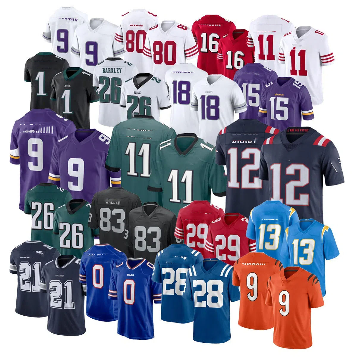 Football Jerseys 2012 All American Football Team Custom