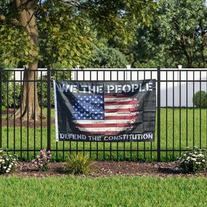 Мы, народ, защищаем флаг Конституции 3x5 футов не король в Америке патриотический флаг с люльками - Product Image 2