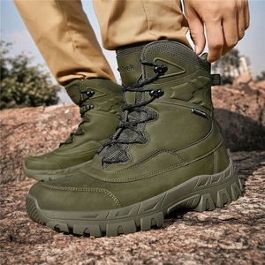 Botas Tácticas para Hombre Directo de Fábrica, Botas de Senderismo para Exteriores con Suelas Gruesas, Botas Tácticas Impermeables para Hombre - Product Image 4