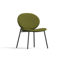 Chaise de salle à manger moderne convertible en tissu avec structure en bois et métal + mousse de polyuréthane moulée pour la maison, les restaurants et les cafés
