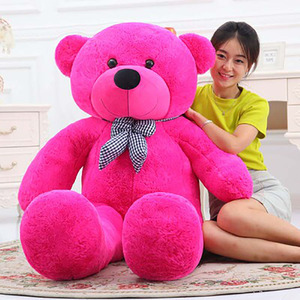 Bambola con fiocco di orsacchiotto gigante <span class=keywords><strong>Love</strong></span> Bear peluche giocattolo di pezza con pezza peluche coccola grande orso decorativo per camera - Product Image 1