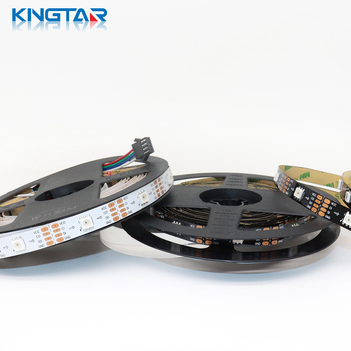 5V Smart RGB LED Strip SK9822 SMD5050 144 LEDs/m IP67 CE RoHS Certified Copper Flex Lights for Festive Decorative Lighting