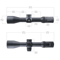 Lunette de tir Vector Optics Continental X6 3-18x50 FFP en aluminium, monocylindre 34 mm, avec télémètre, tactique