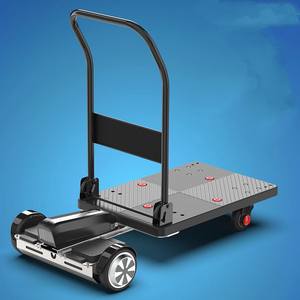 भंडारण ओएम अनुकूलन योग्य मंच संरचना के लिए नई स्थिति चार पहिया फ्लैट इलेक्ट्रिक ट्रॉली आउटडोर लॉजिस्टिक्स हैंडकार्ट - Product Image 1